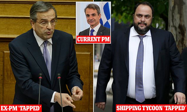 usualdefect's tweet card. Documento reported that the list of 'wiretapping' targets included former premier Antonis Samaras (pictured) and Vangelis Marinakis, owner of Olympiakos and Nottingham Forest.