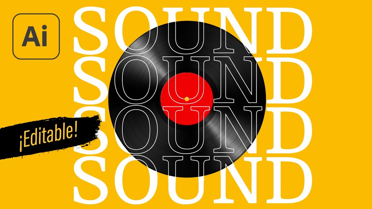 profeivan's tweet card. Descubre cómo crear efectos de texto EDITABLES en Illustrator de...