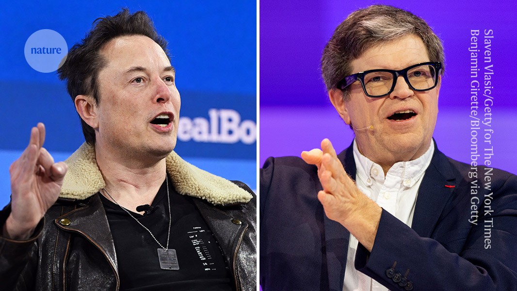 Res_and_science's tweet card. Nature - AI pioneer Yann LeCun and Elon Musk went head-to-head in a debate about modern research that drew thousands of comments.