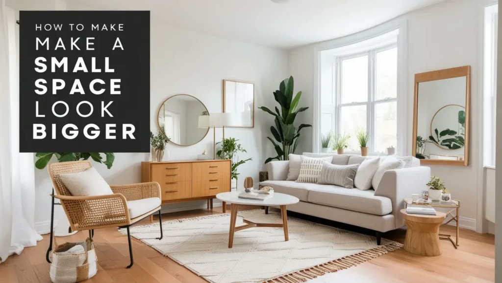 feminabuzzoff's tweet card. Make a Small Space Look Bigger Living in a small space doesn’t mean you have to feel cramped or confined. With the right design tricks,...