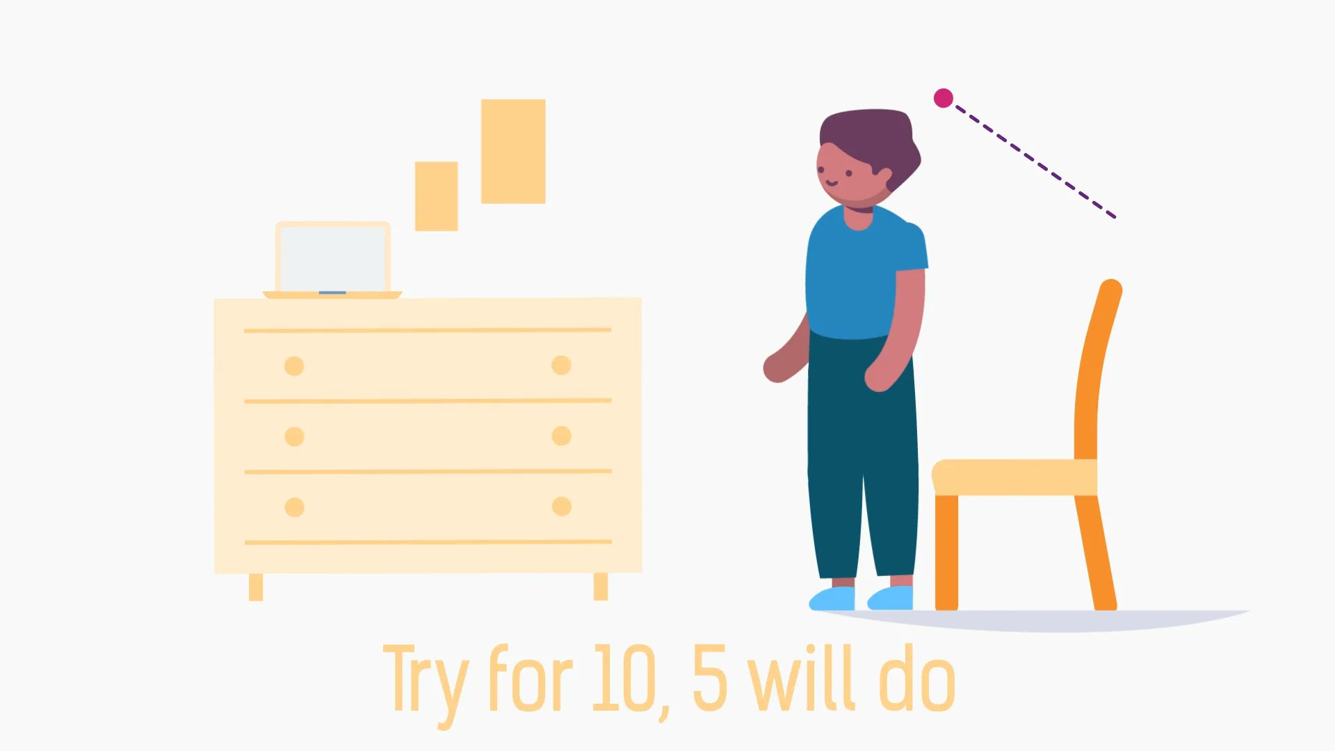 step_count's tweet card. One minute mover: Sit to stand