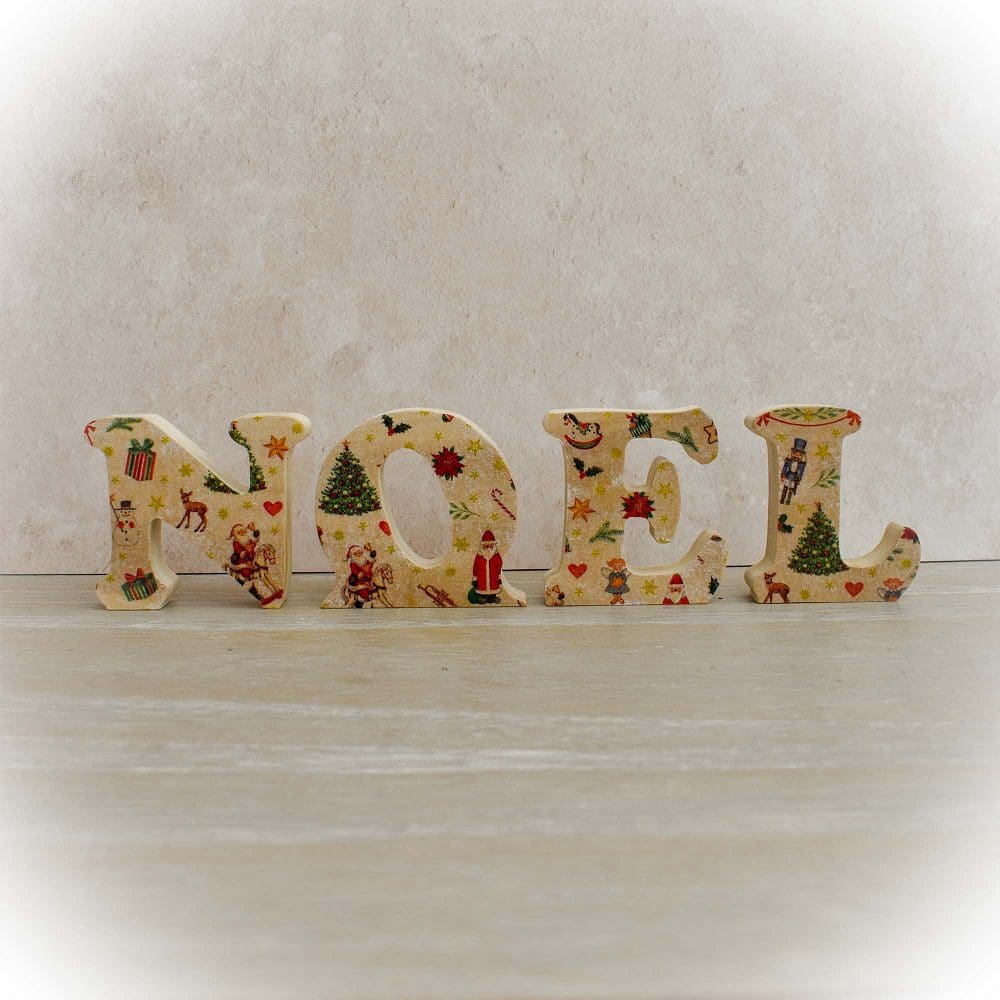 olajaqbowska's tweet card. NOEL Wood Freestanding Letters Christmas Decoration – This lovely set of four letters spelling out the word NOEL would make a lovely and unusual addition to your Christmas decor or given as a...
