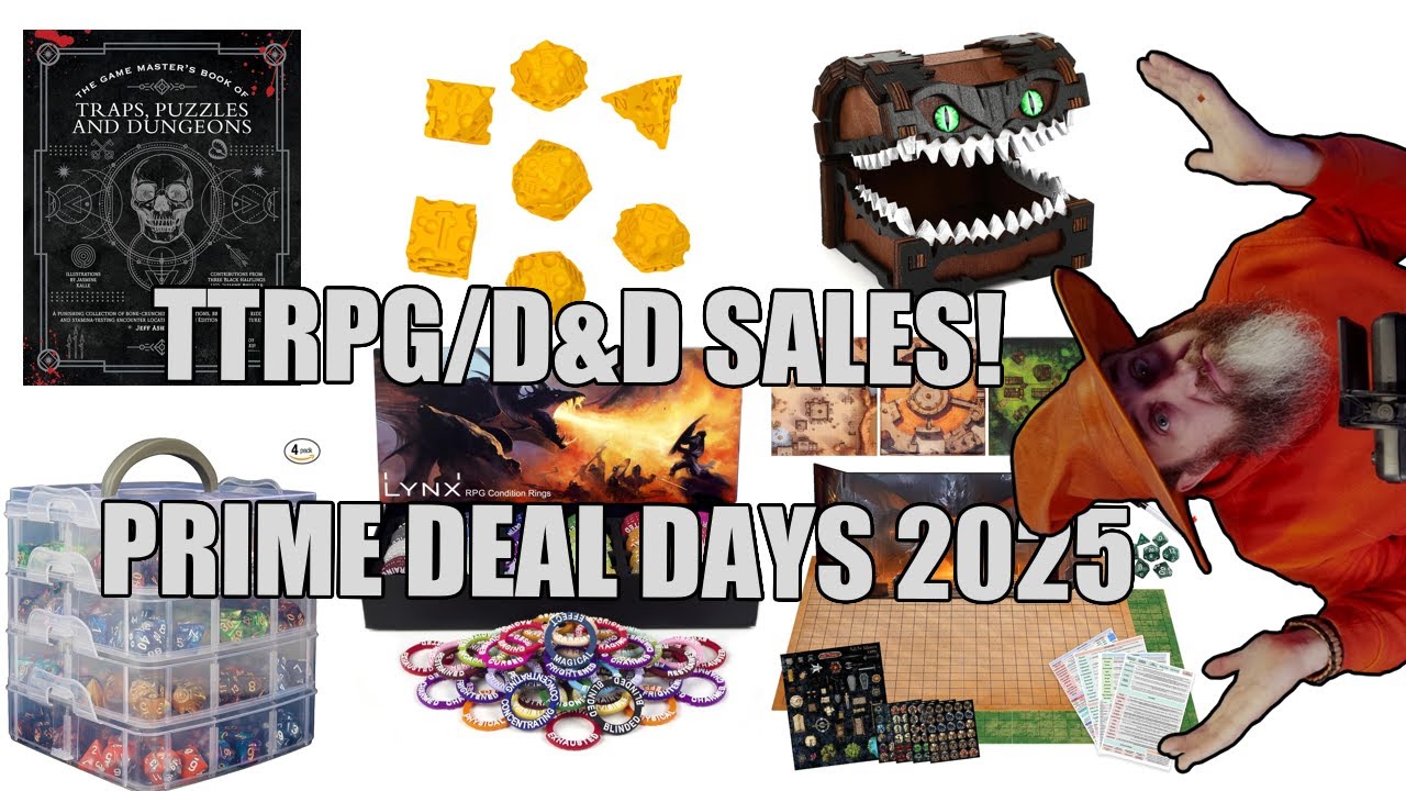 nerdimmersion's tweet card. D&D/TTRPG Products On Prime Deal Days 2025! | Nerd Immersion