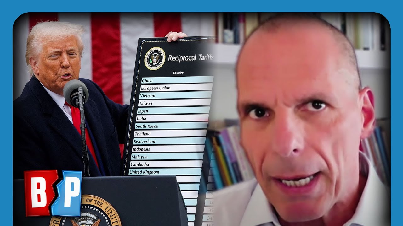 _colin_scott_'s tweet card. Yanis Varoufakis REVEALS REAL Trump Tariff Strategy