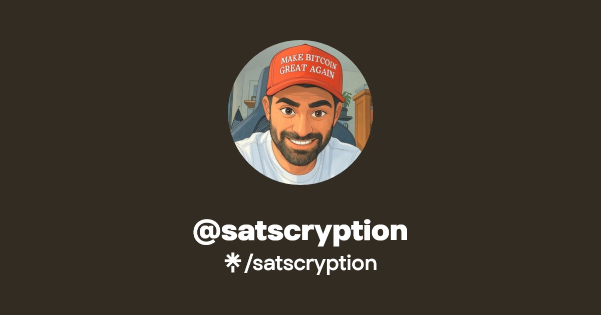 satscryption's tweet card. Innovate | Secure | Prosper
