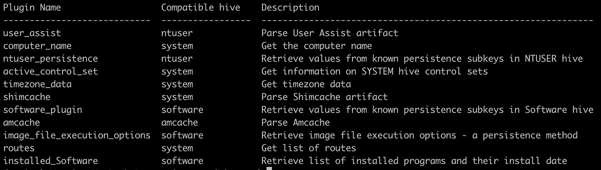 MartinKorman's tweet card. I’m releasing Regipy: an OS independent python library for parsing offline registry hives, with a lot of awesome features!