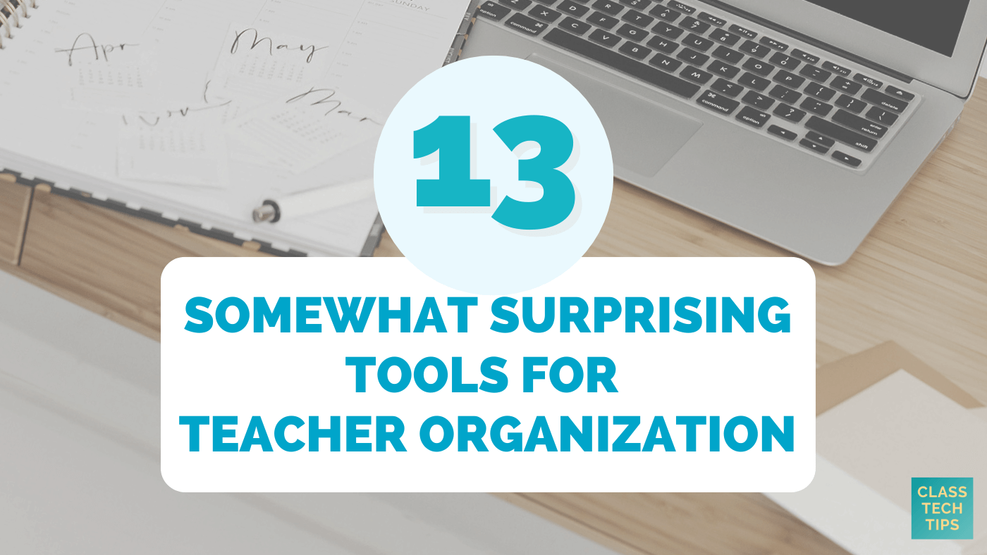 ClassTechTips's tweet card. Discover 13 digital tools for teacher organization to streamline tasks, boost productivity, and reduce stress in your daily routine.