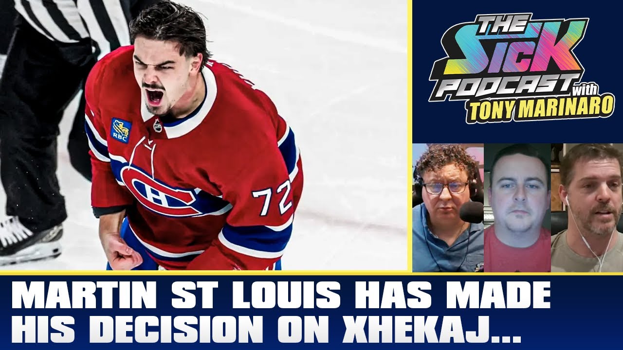 TonyMarinaro's tweet card. Martin St Louis Has Made His Decision On Xhekaj | The Sick Podcast...