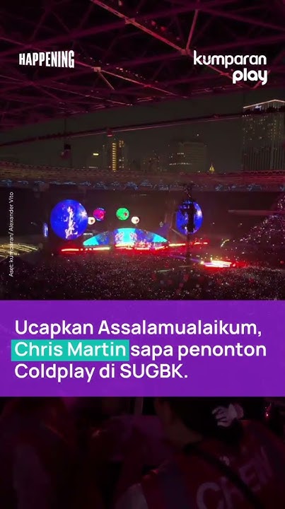 TheStupidLolo's tweet card. Ucapkan Assalamualaikum, Chris Martin Sapa Penonton Coldplay di SUGBK