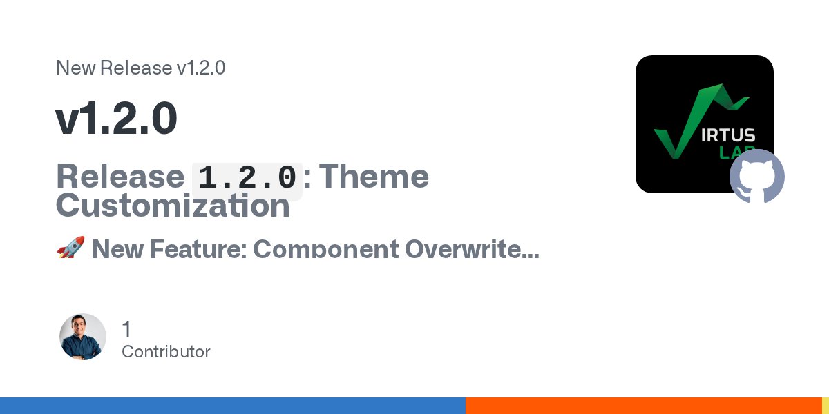 cyp3r's tweet card. Release 1.2.0: Theme Customization 🚀 New Feature: Component Overwrite Added ability to overwrite built-in Astro Strapi Blocks with custom Astro Components while maintaining the same input props...