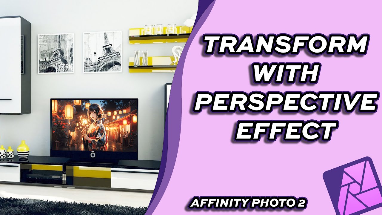 GraphdTutorials's tweet card. How to Create & Apply Perspective in Affinity Photo 2 | Easy Transf...