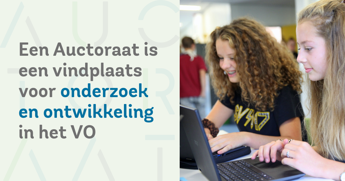 bartvankuik's tweet card. In een Auctoraat doet een school - samen met relevante partners - onderzoek dat direct bijdraagt aan het onderwijs. Het Voortgezet Onderwijs is zelf eigenaar en onderwijskundig onderzoek wordt direct...