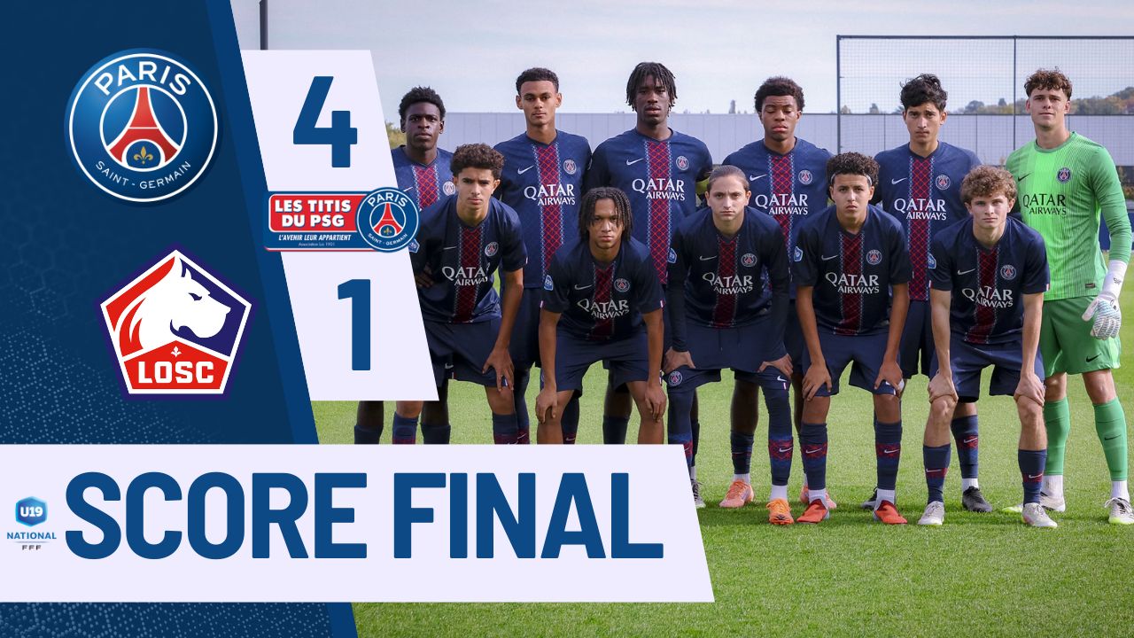 TitisduPSG's tweet card. L’équipe U19 du Paris Saint-Germain s’est imposée 4 buts à 1 face à son homologue du LOSC ce samedi 18 octobre au Campus PSG, à l’occasion de la 9e journée du Championnat National U19. Les jeunes...