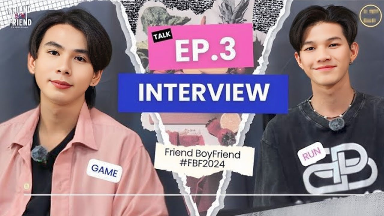 Luythai2022's tweet card. TALK INTERVIEW EP.3 with Nack (Game Krissada) & Mew (Run Sarun) |...