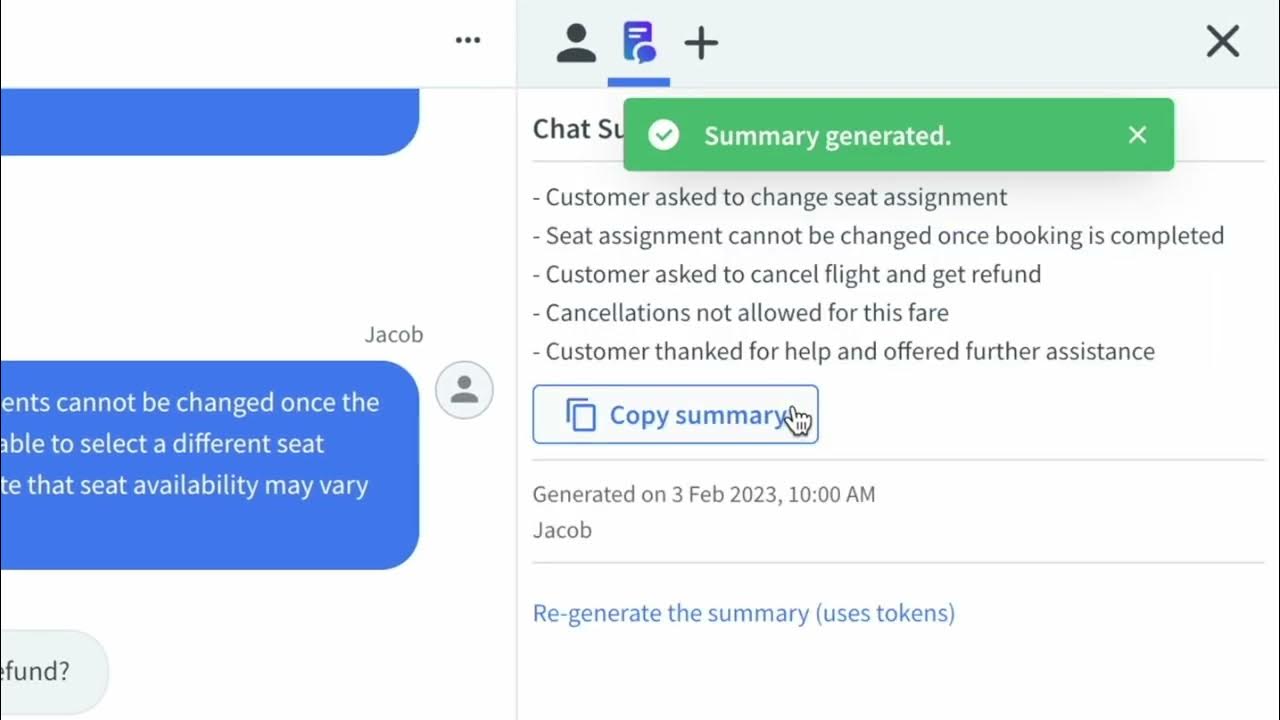 sklabsdev's tweet card. Chat Summary
