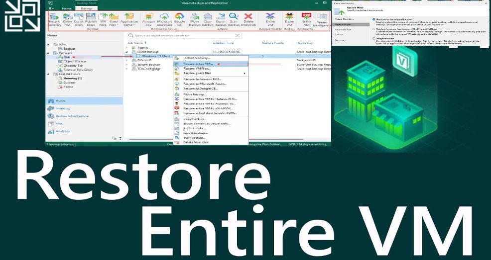 TechDArchive's tweet card. Discover the steps to restore VM to original location using Veeam Entire VM restore and ensure business continuity after data loss