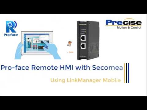 PreciseMotion's tweet card. Pro face Remote HMI w/ Secomea Link Manager Mobile