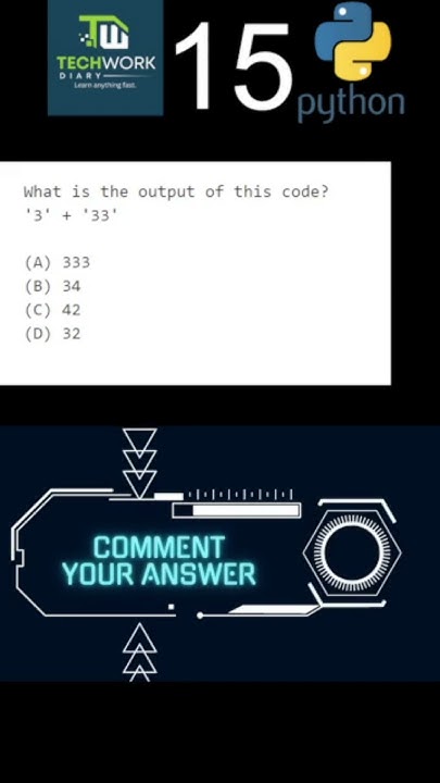 techworkdiary's tweet card. Python Certificate Quiz Questions 3 #python #quiz