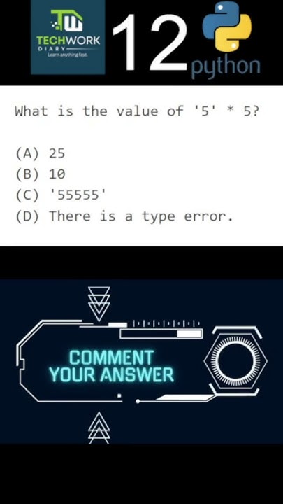 techworkdiary's tweet card. Python Certificate Quiz Questions 9 #python #quiz