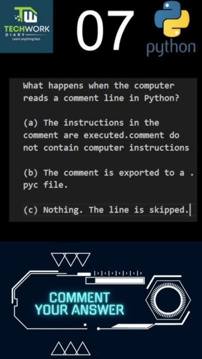 techworkdiary's tweet card. Python Quiz Question 1 #sorts #quiz #python