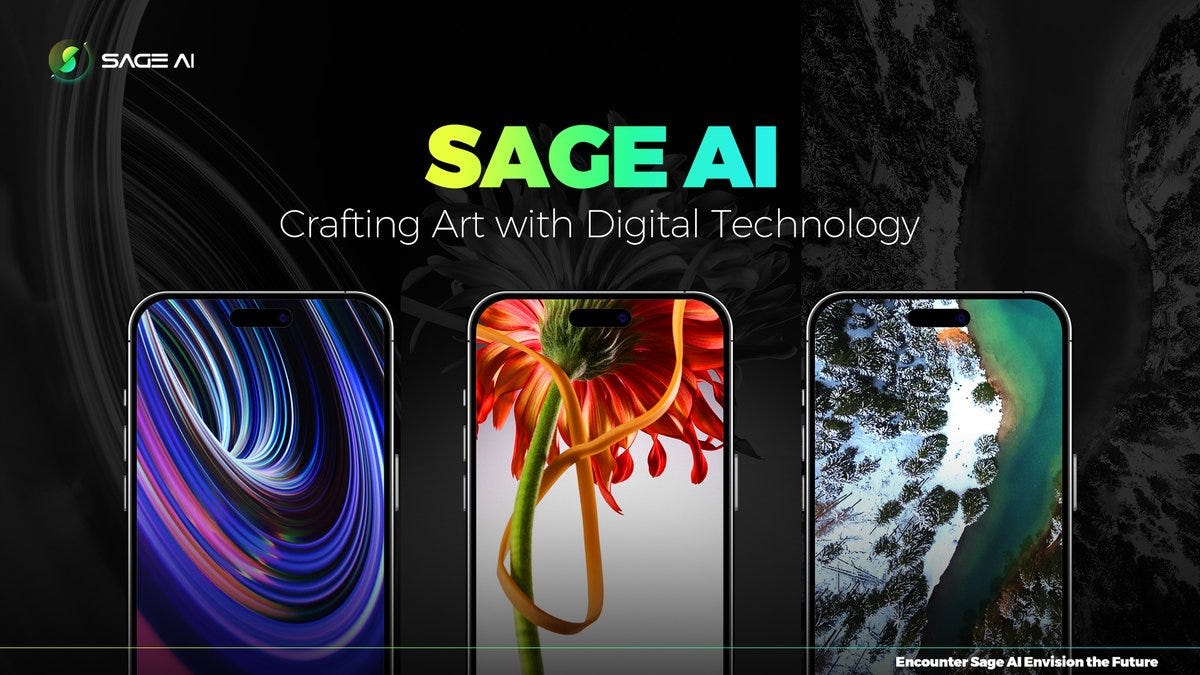 SageAIweb3's tweet card. Sage AI Innovates Content Creation