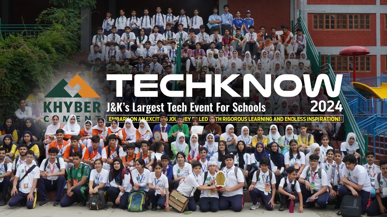 dpssgr's tweet card. KHYBER CEMENT TECHKNOW // 2024 // DELHI PUBLIC SCHOOL, SRINAGAR