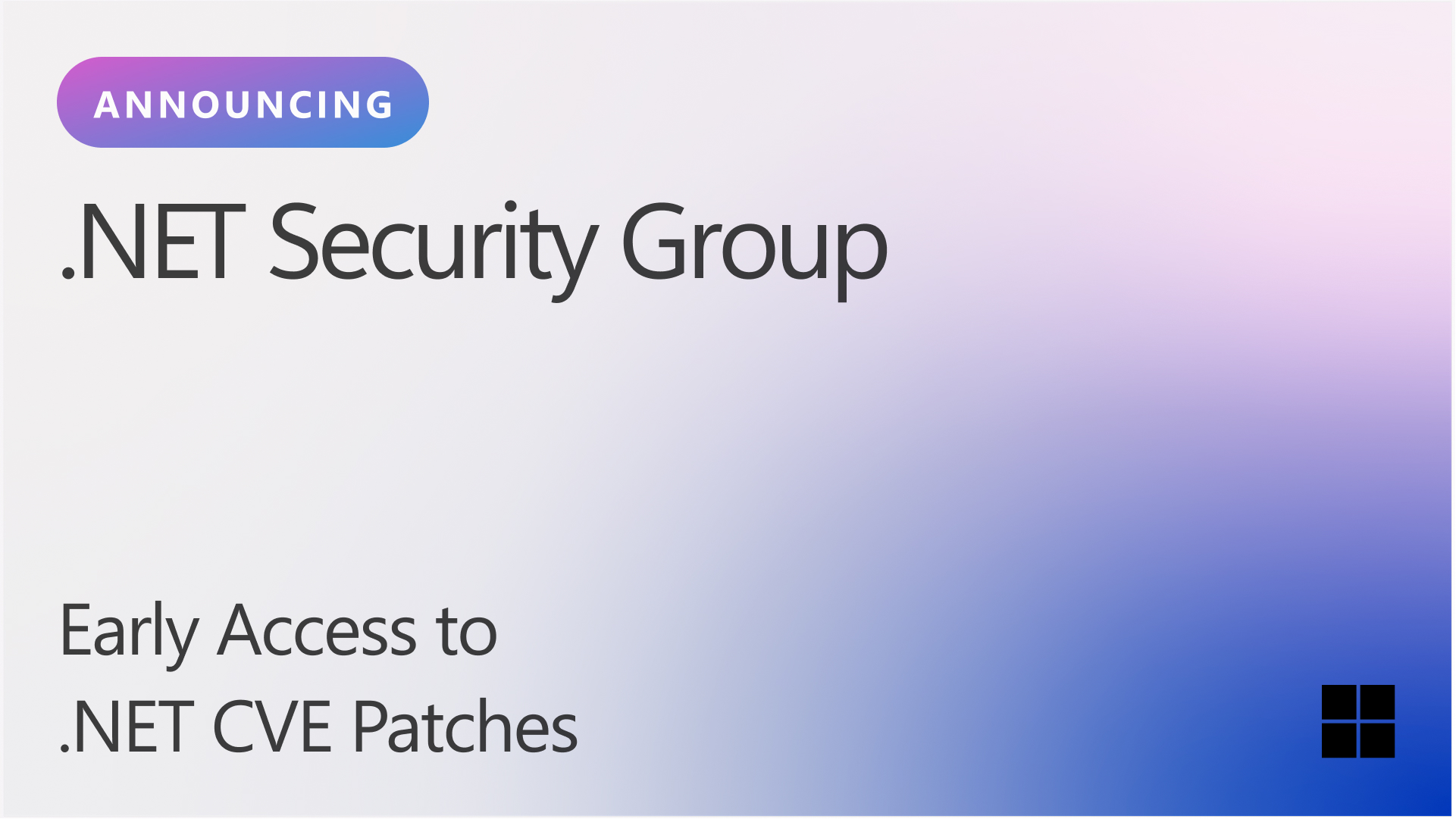 bc3tech's tweet card. Learn how to join the .NET Security Group for early access to CVE information and help deliver security patches to your .NET distribution simultaneously with Microsoft.