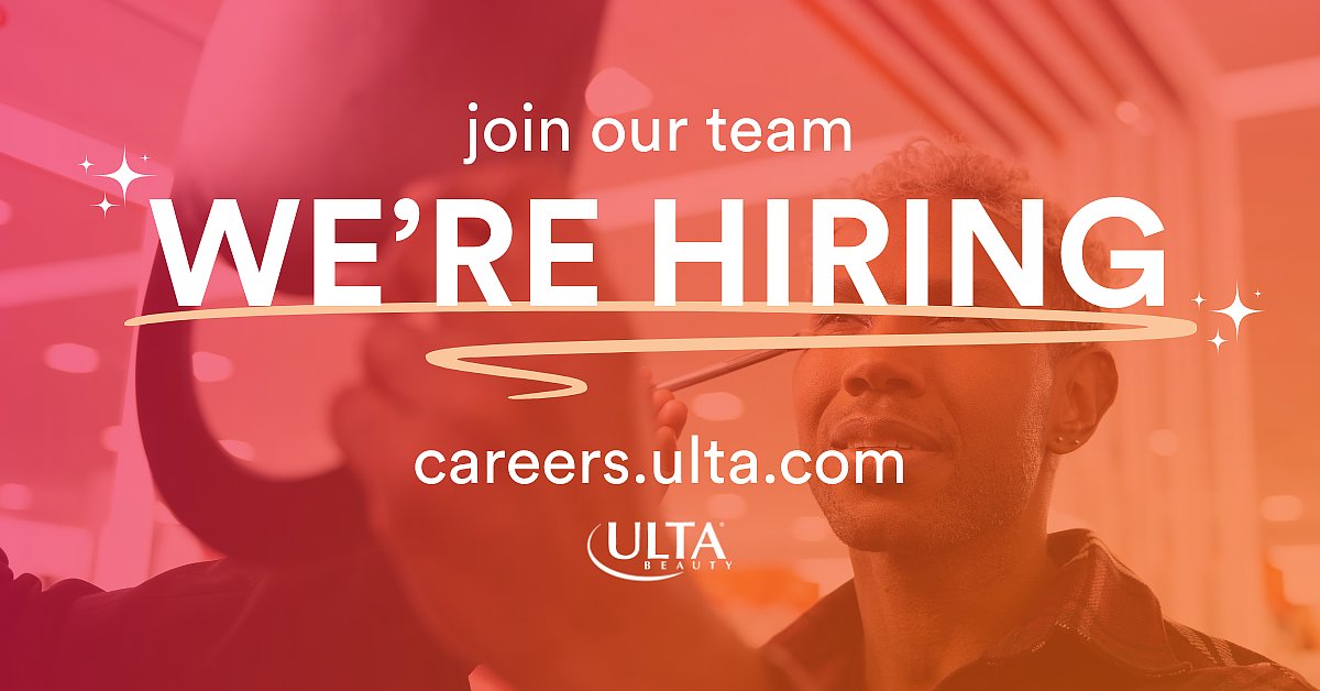 ultabeautyjobs's tweet card. We consider applications for this position on an ongoing basis. OVERVIEW Experience operational excellence. Real investment in personal and professional development. And an ability to make real and...