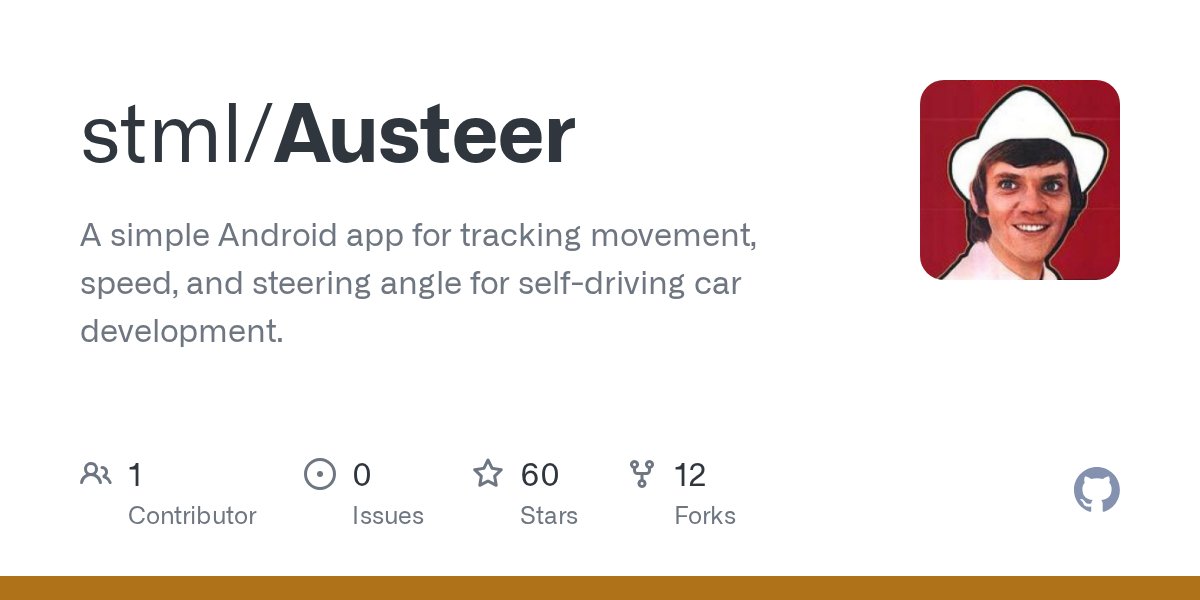 OpenPilot's tweet card. A simple Android app for tracking movement, speed, and steering angle for self-driving car development. - stml/Austeer