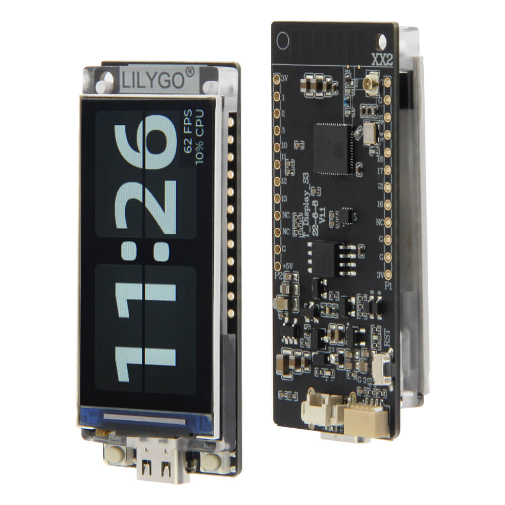 Scuba_Wizard's tweet card. With shell are soldered versions T-Display-S3 is a development board whose main control chip is ESP32-S3. It is equipped with a 1.9-inch LCD color screen and two programmable buttons. Communication...