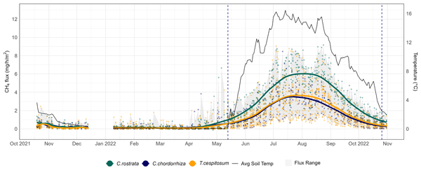 MethaneNet's tweet card. Abstract. Climate change is expected to impact the methane (CH4) budget of boreal peatlands, highlighting the need to understand the factors that influence methane cycling, including plant community...