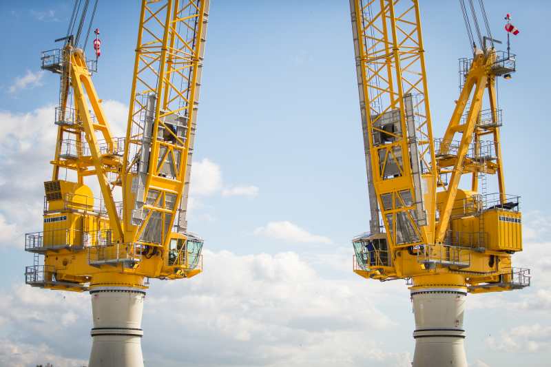 HeavyLift_News's tweet card. Liebherr marks 50 years of its BOS offshore crane series with the introduction of a new electric variant. The company reflects on five decades of global deployment, technical development, and...