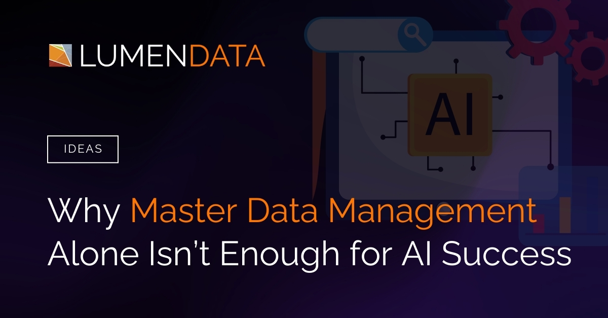 LumenData's tweet card. Go beyond clean data. Discover why intelligent, governed, and AI-ready data is key to enterprise success with LumenData and Informatica.