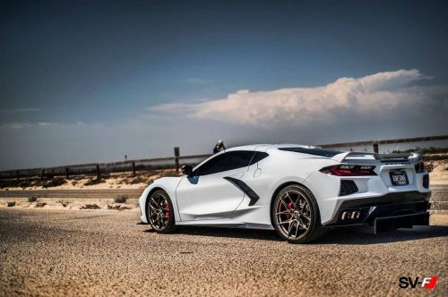 ModifiedConcept's tweet card. Savini SVF-5 in Satin Bronze fitted in 20 / 21 on this sexy 2020 Corvette C8. Flow Form built so you know its Light Weight and strength are one of its strongest traits 💪🏽💪🏽💪🏽 Give us a call...