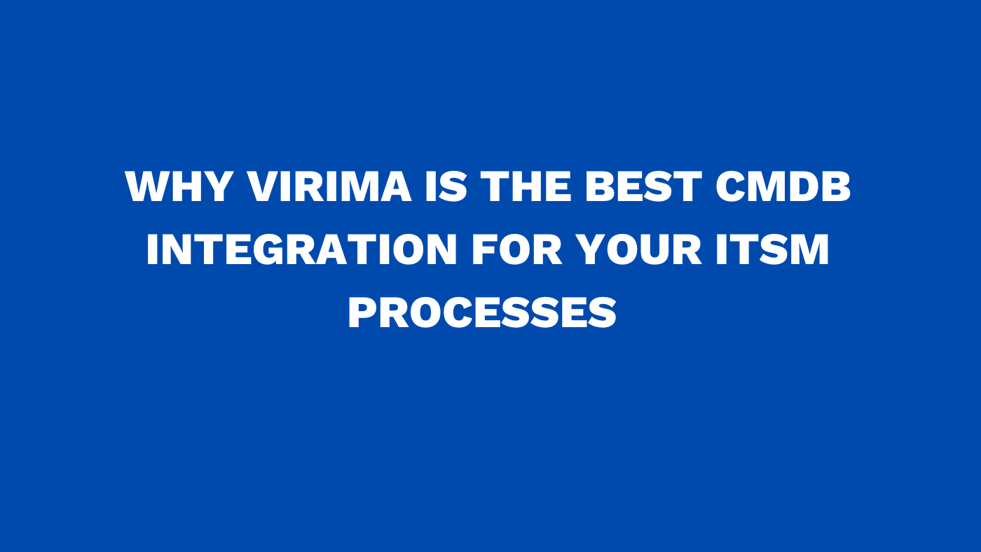 VirimaTech's tweet card. Explore why Virima is the wise and best choice for CMDB integration in your ITSM processes, enhancing operational efficiency and optimizing IT asset management.