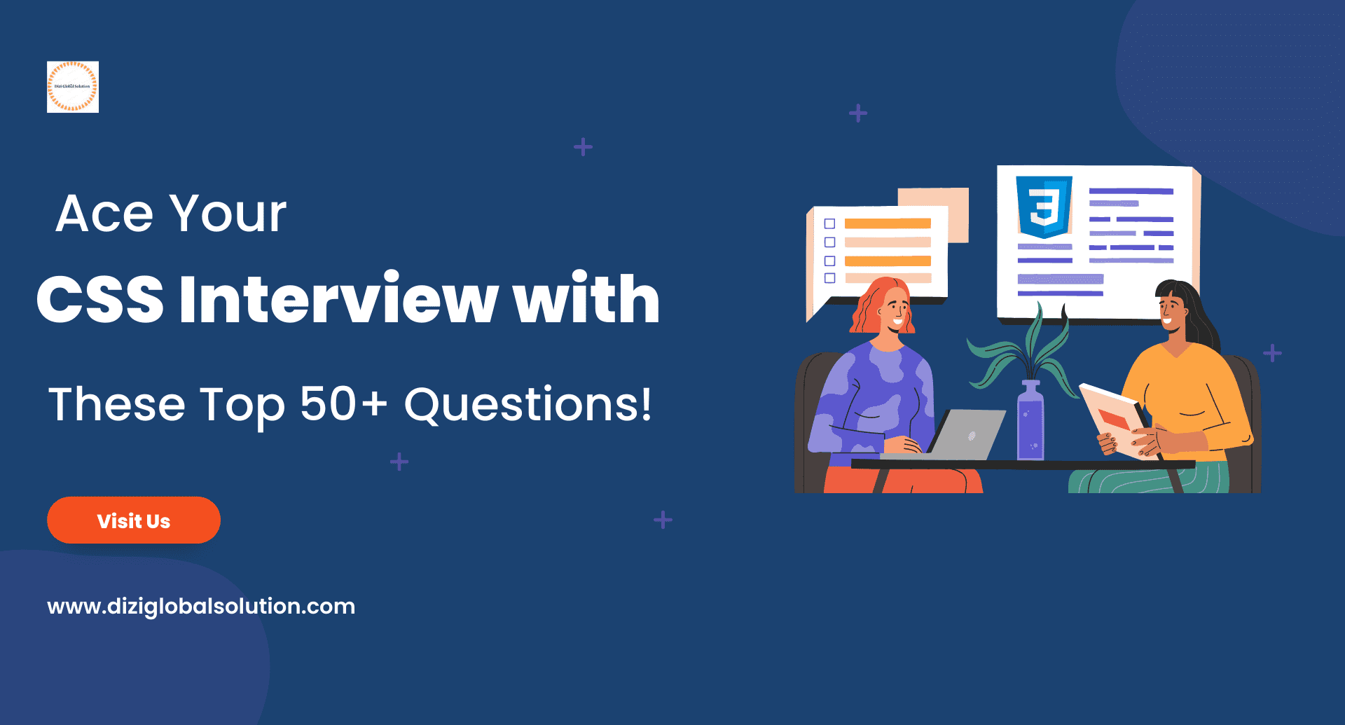 DiziGlobal's tweet card. Preparing for a CSS interview? Enhance your chances of success with this comprehensive list of top 50+ CSS interview questions.