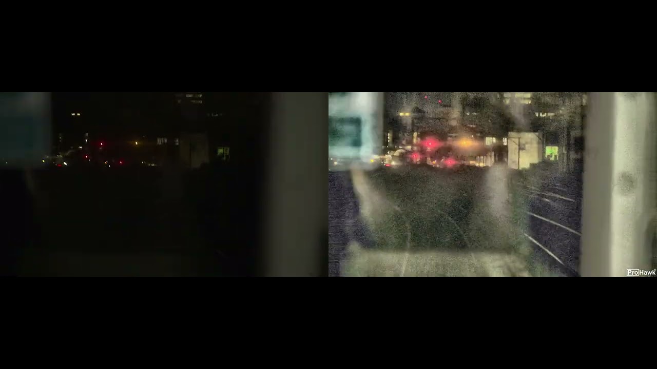 ProhawkGroup's tweet card. ProHawk AI Restores Nighttime Visibility | Autonomous Train