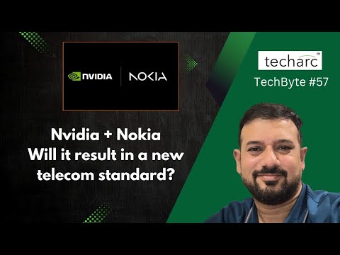 techarcinsights's tweet card. TechByte - Nvidia + Nokia. Will it result in a new telecom standard?