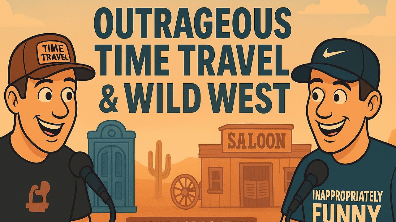 InapFunny_Pod's tweet card. Episode 8: Outrageous Time Travel & Wild West