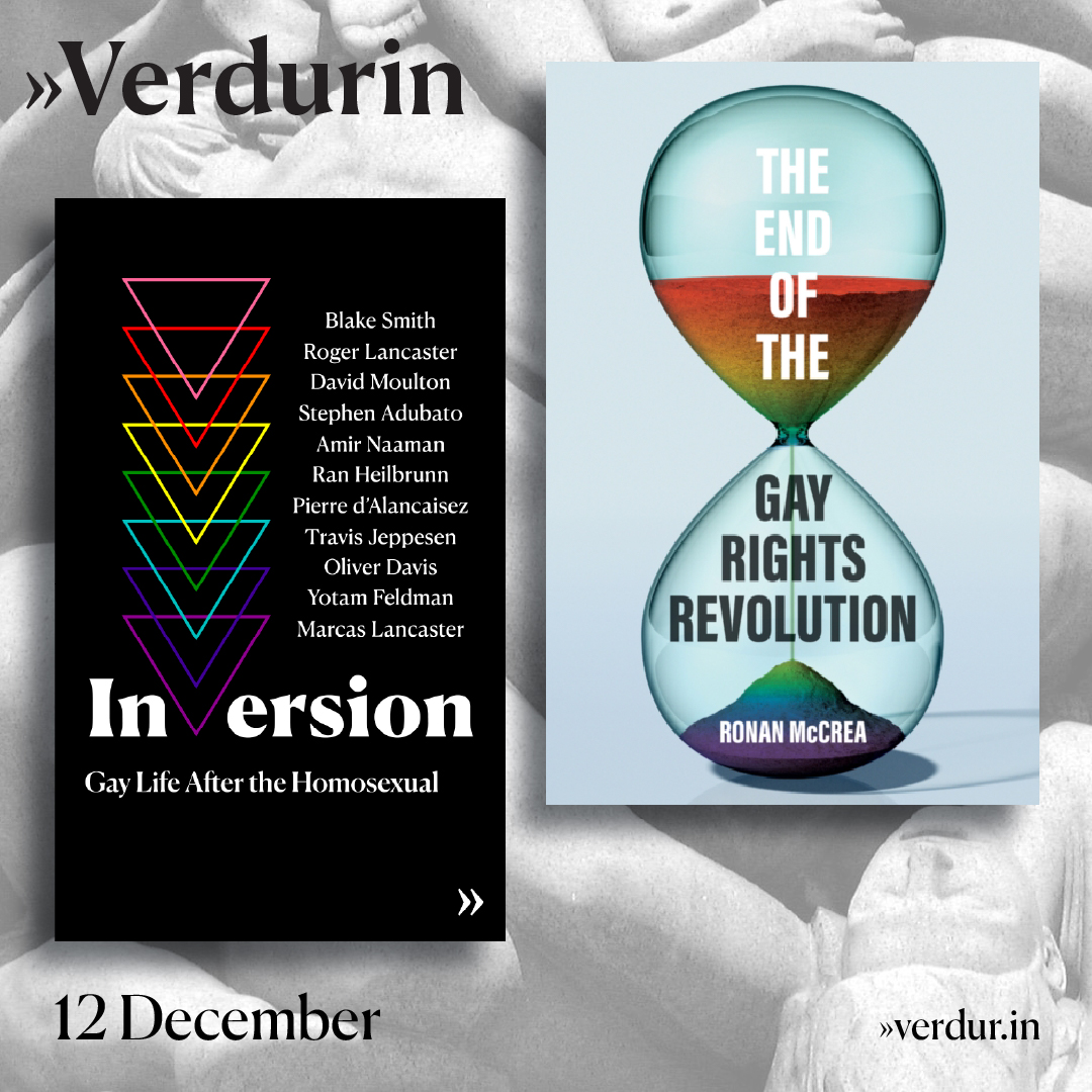 ManFromHerts's tweet card. The authors of 'Inversion' and 'The End of the Gay Rights Revolution' in conversation.
