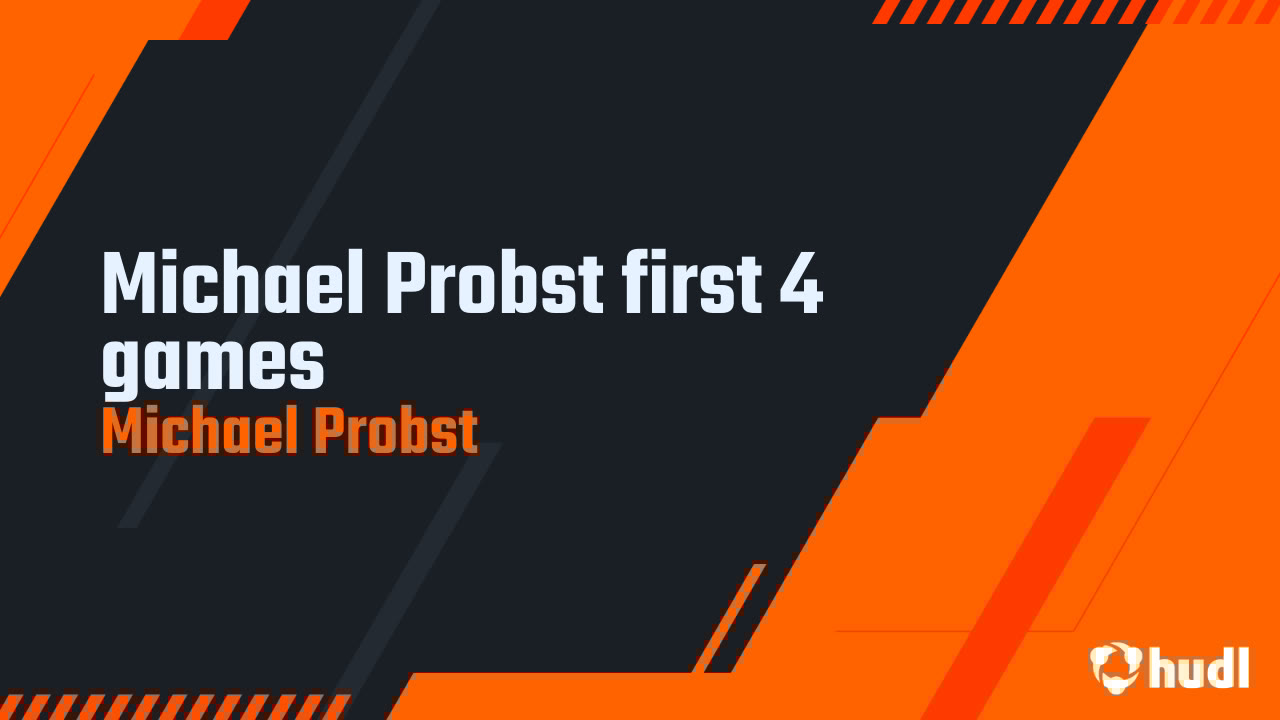 michael_probst's tweet card. Michael Probst first 4 games