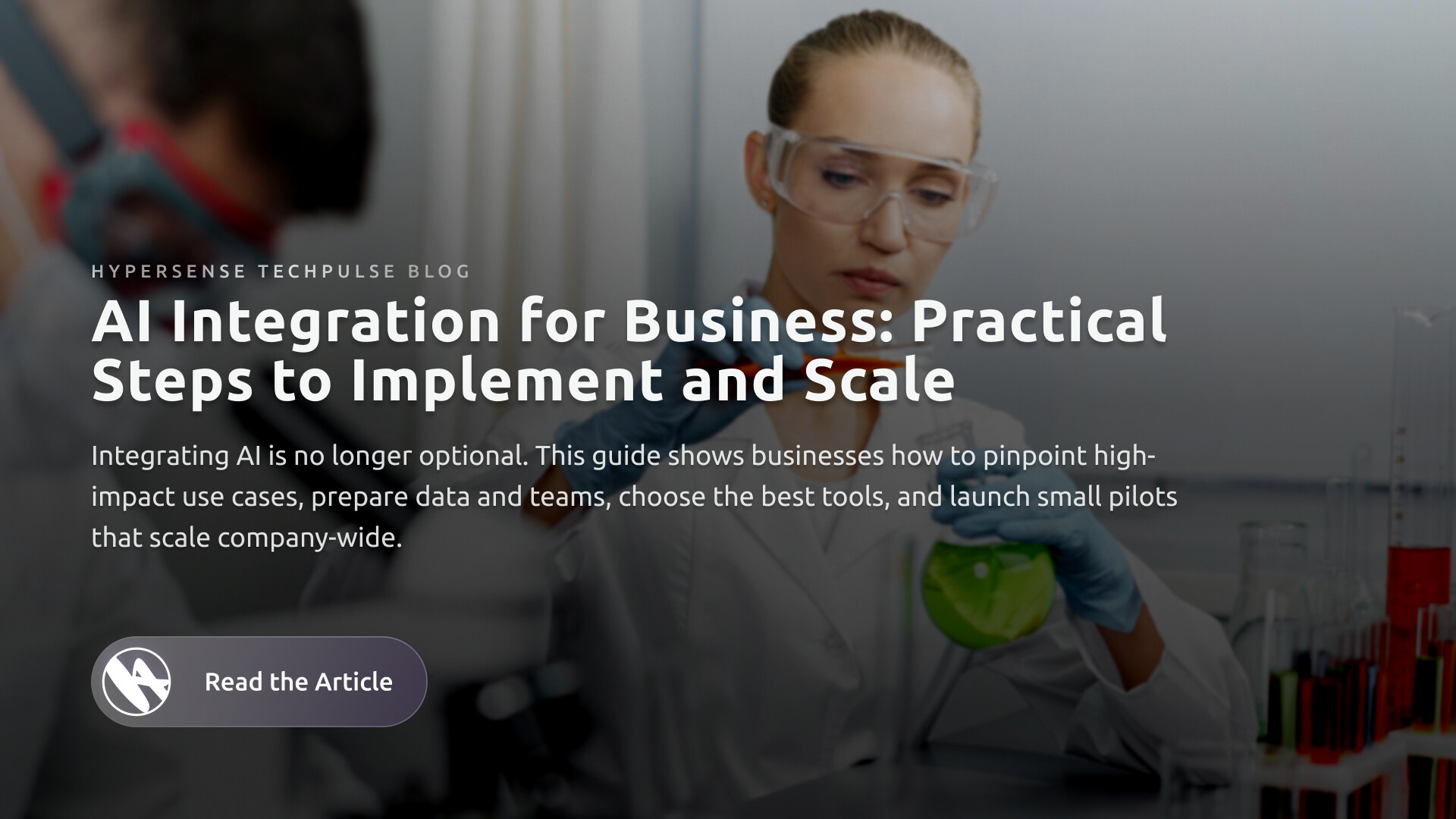 HyperSenseSoft's tweet card. Robotic automation, LIMS integration, and AI analysis help genetic testing labs beat staffing shortages, slash turnaround times, and maximize ROI.