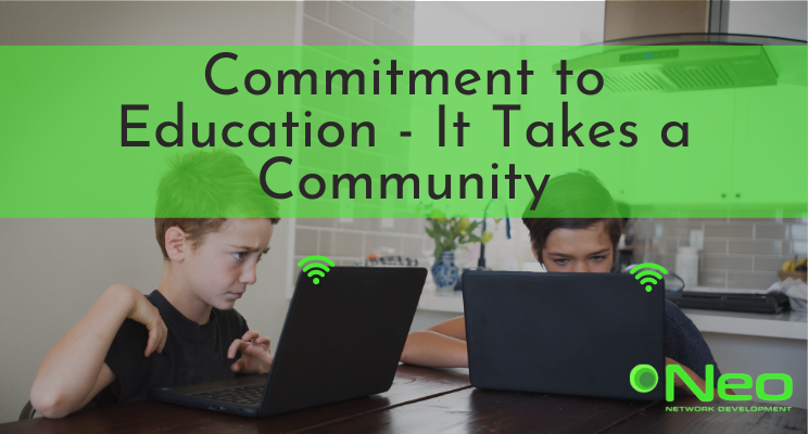 neo_network_dev's tweet card. There has been a shift in how the world learns and accesses information. With the pandemic forcing students, teachers, and parents to stay home, work and continue their education, reliable connecti...