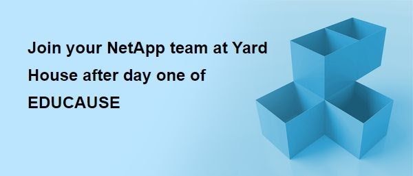 davefranko's tweet card. Heading to Educause #EDU22. So am I. Come visit me in booth 555 to talk #netapp #hybridcloud and #HigherEdIT or join us at the Yard House for Happy Hour. RSVP here: https://lnkd.in/gT4YUq8x