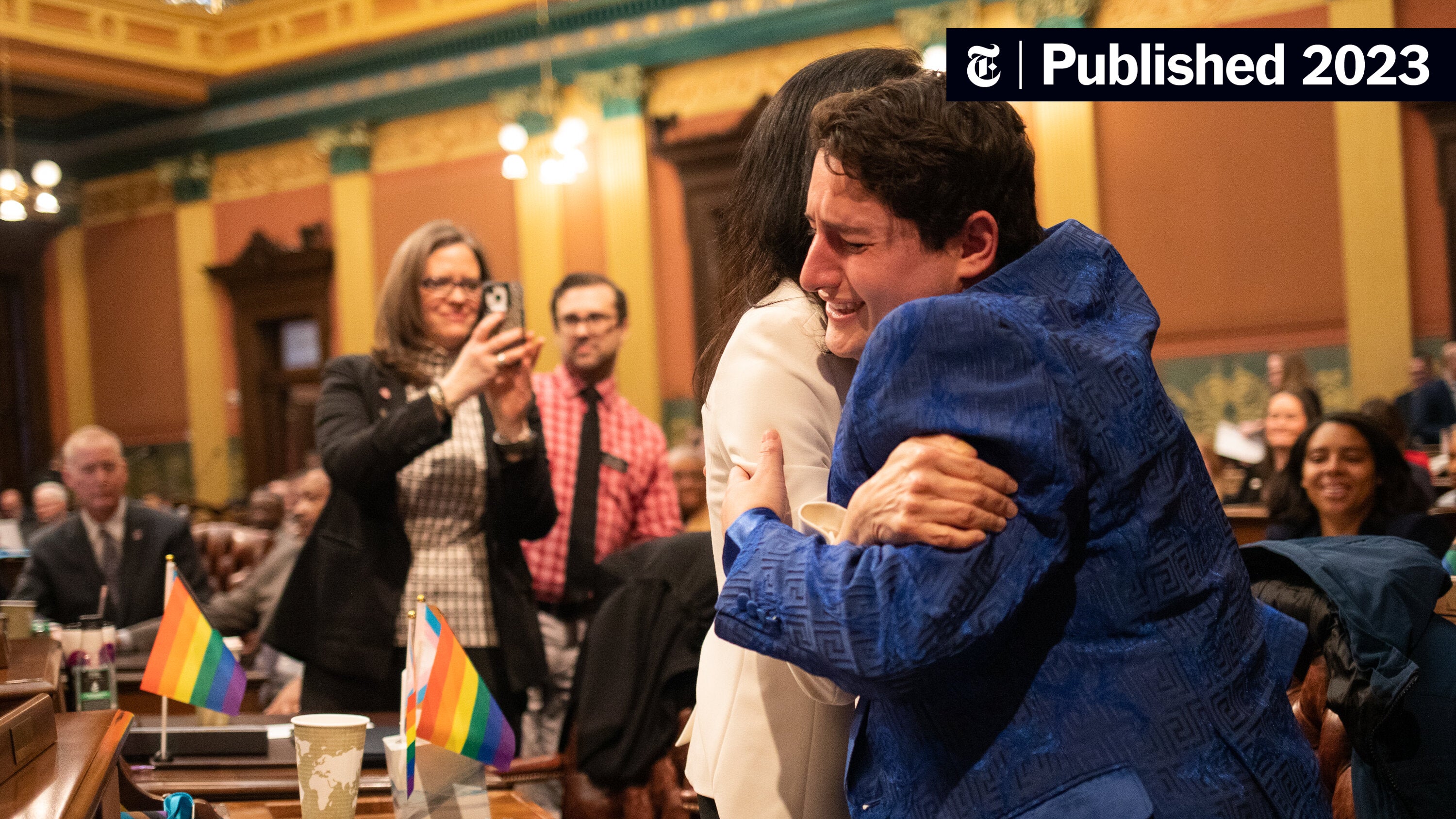 nytimes's tweet card. Despite Republican objections, the Michigan House of Representatives voted to repeal a right-to-work law, codify L.G.B.T.Q. rights and expand gun background checks.