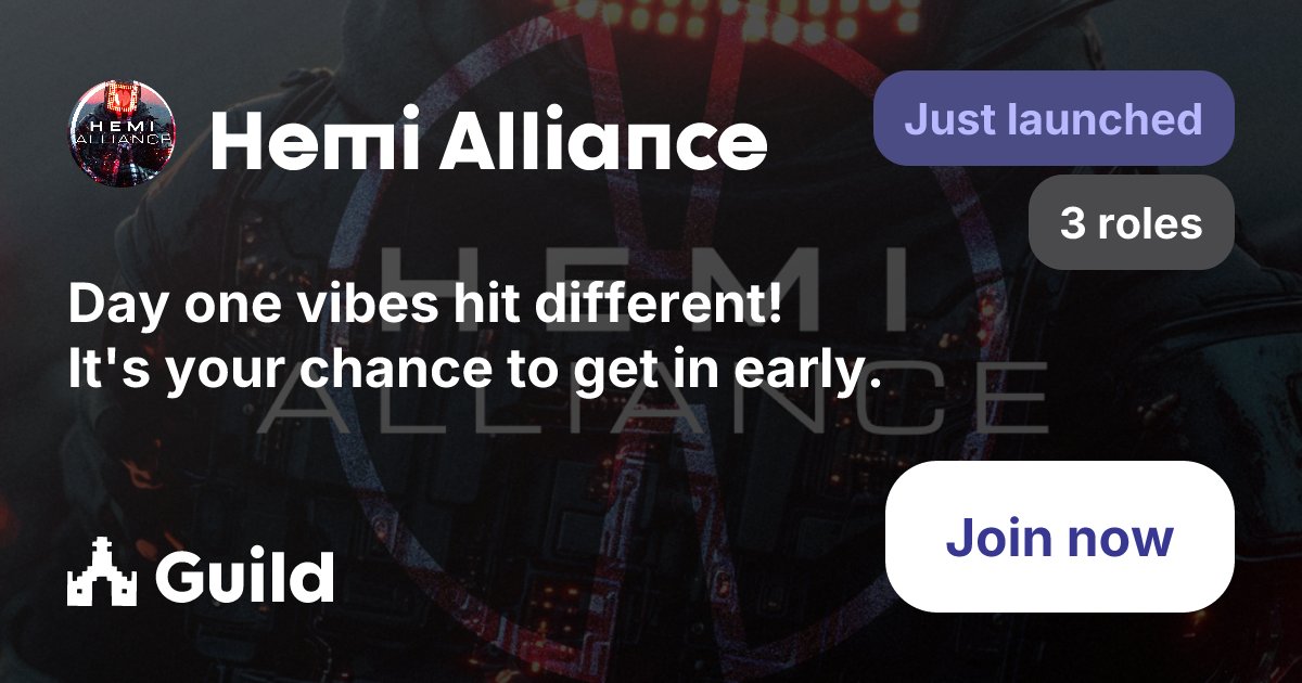 saddammusic's tweet card. Home page for "Hemi Alliance" guild