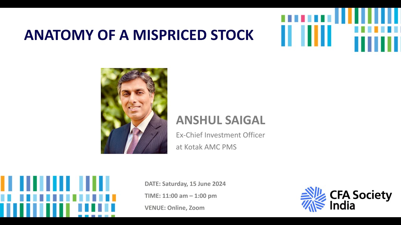 SaigalAnshul's tweet card. Anatomy of Mispriced Stock | Anshul Saigal | Webinar