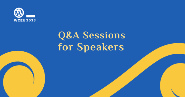 WCEurope's tweet card. We’re holding Q&A sessions for those who are considering speaking at WCEU 2023.