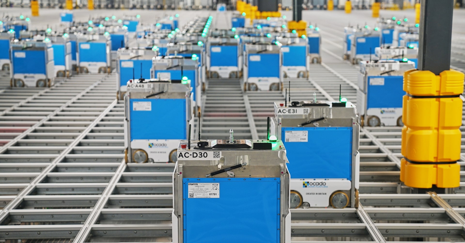 Reuters's tweet card. Shares in the $2 bln grocery technology group tumbled 17% after US retailer Kroger, its largest customer, said it would shut three automated warehouses. Ocado's business depends on supermarkets...