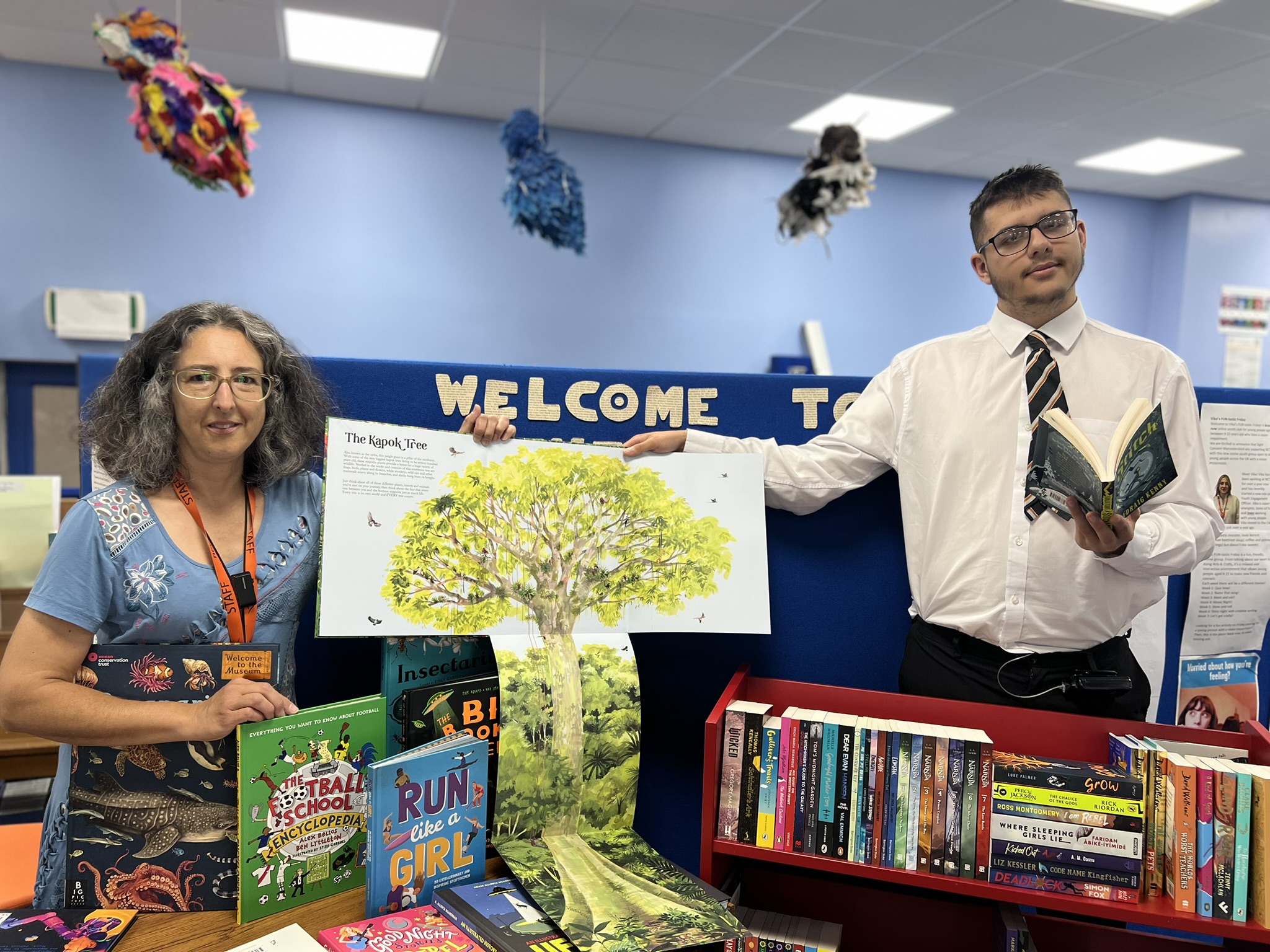 newcollworc's tweet card. Students at NCW enjoy a significant boost to the library’s collection, thanks to a generous £1,000 donation from college alumnus Mr Ian Fell.